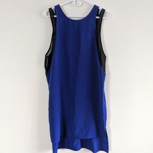 Black & blue shift dress sz L